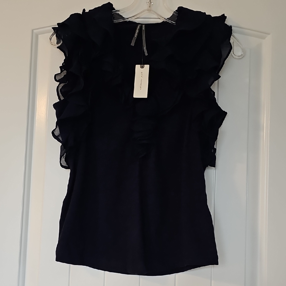 Anthropologie Ruffle, T-Shirt Blouse